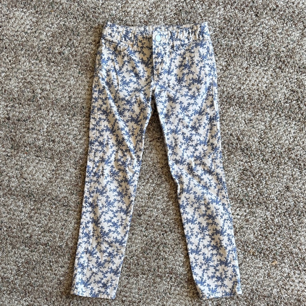 GAP girls Blue Floral Patterned Pants
